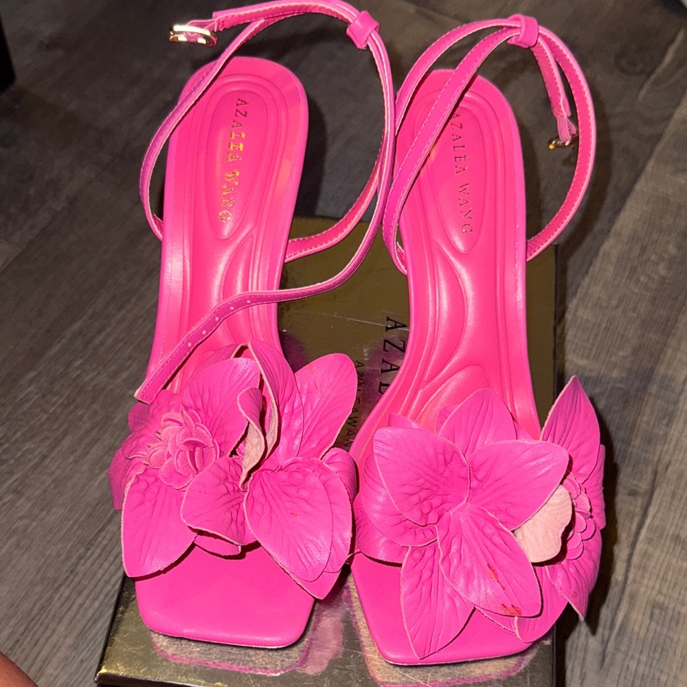 Pink Floral Women's Heels